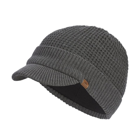 Adidas Men's Griggs Brimmer Hat Waffle Knit Texture Fleece Lined - Size OS - Picture 1 of 12